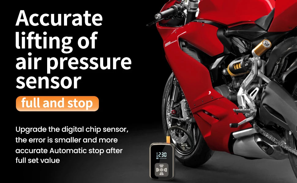 Smart Portable Tire Inflator – 150 PSI Digital Air Compressor with Fast Inflation