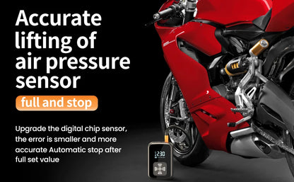 Smart Portable Tire Inflator – 150 PSI Digital Air Compressor with Fast Inflation