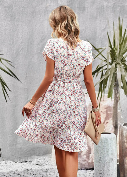 FloraFemme High Waist Pleated Dress