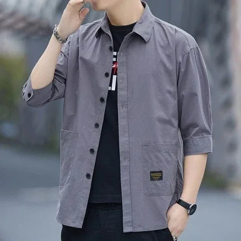 ModWear Collared Shirt – Blue Cargo Look