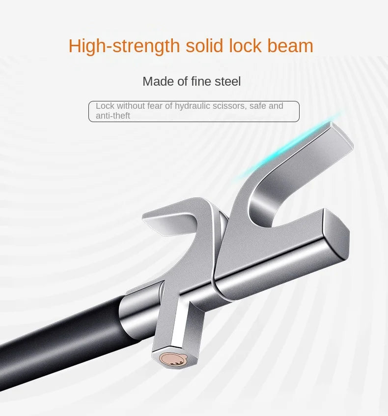 Adjustable Double Hook Steering Wheel Lock – Universal Anti-Theft Car Device