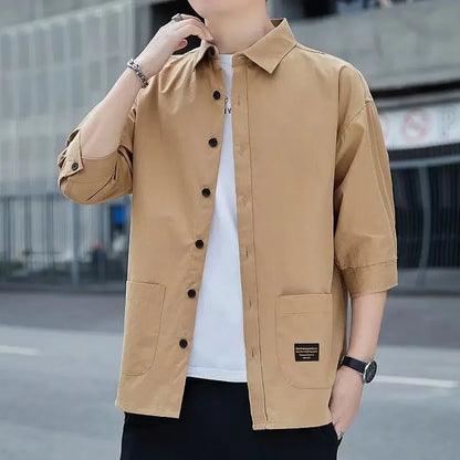 ModWear Collared Shirt – Blue Cargo Look