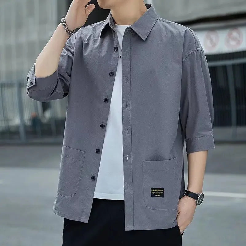 ModWear Collared Shirt – Blue Cargo Look