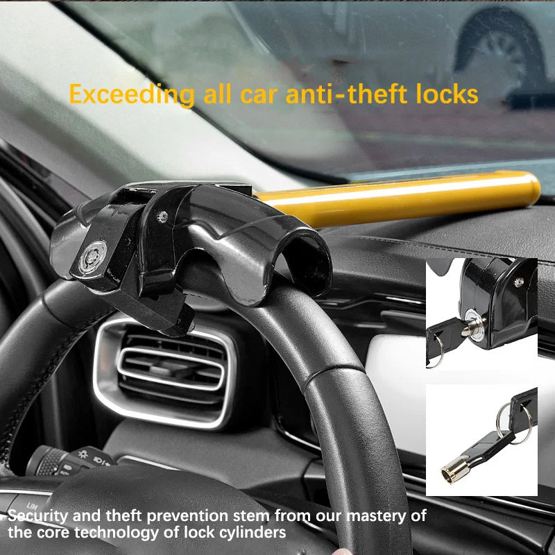 T-Shaped Steering Wheel Lock – Heavy Duty Anti-Theft Security