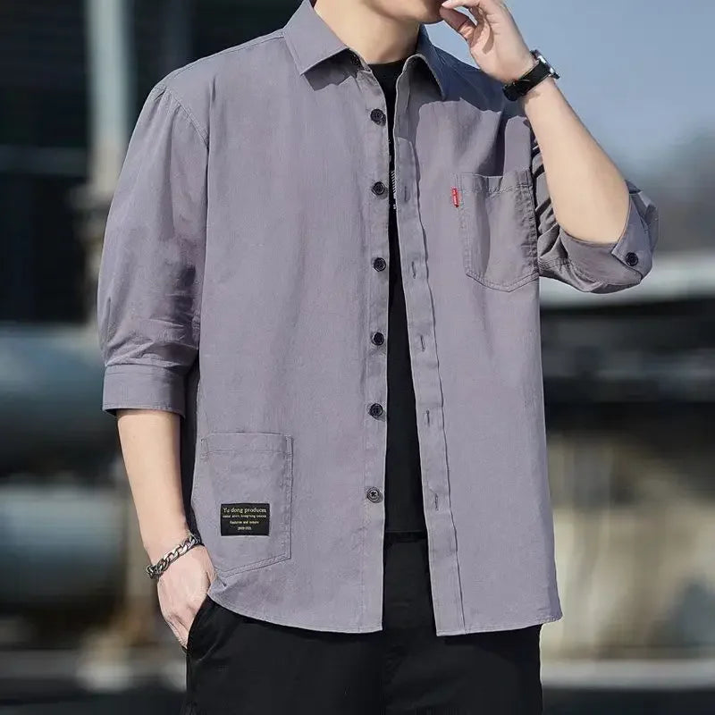 ModWear Collared Shirt – Blue Cargo Look