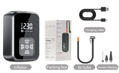 Smart Portable Tire Inflator – 150 PSI Digital Air Compressor with Fast Inflation