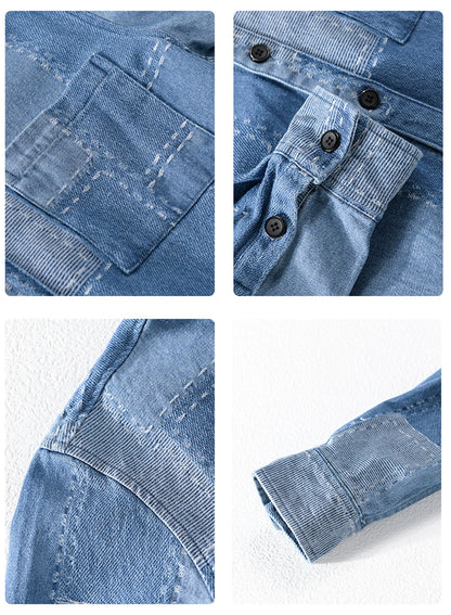 Men’s Transitional Shirt Jacket – Denim Style
