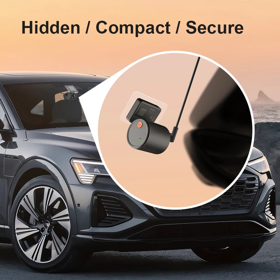 2K车载行车记录仪 硬盘录像机 KAWA行车记录仪MINI 3 视频录像机 紧急语音控制 夜视 WiFi APP监控 停车监控 行车记录仪