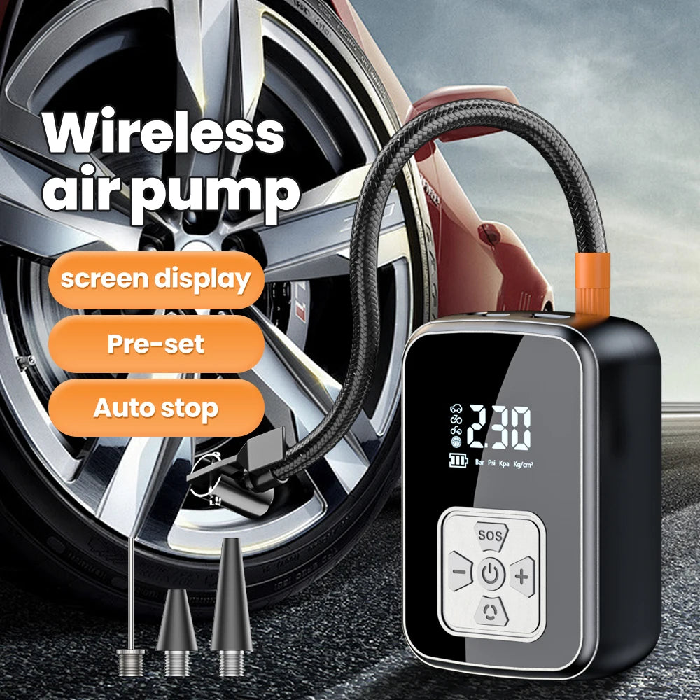 Smart Portable Tire Inflator – 150 PSI Digital Air Compressor with Fast Inflation