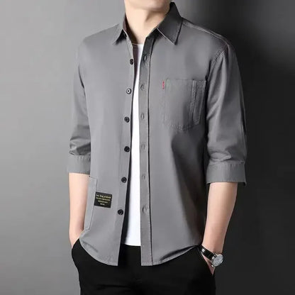 ModWear Collared Shirt – Blue Cargo Look