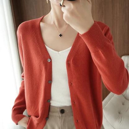 Cropped Cotton Knit Jacket