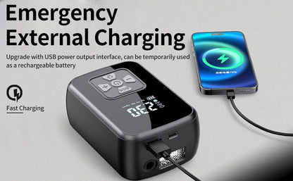 Smart Portable Tire Inflator – 150 PSI Digital Air Compressor with Fast Inflation