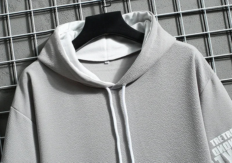 Street Style Short Sleeve Hoodie