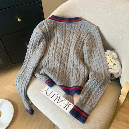 Soft Grey Aesthetic Sweater