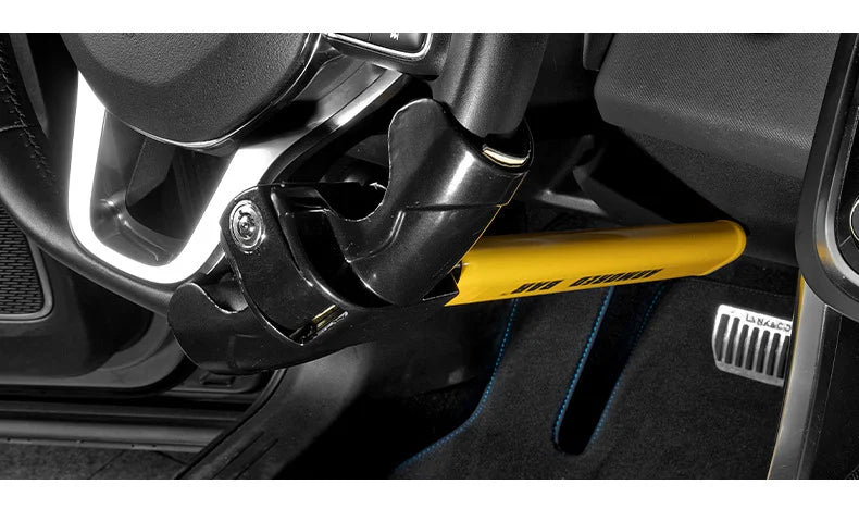 Heavy-Duty T-Bar Steering Wheel Lock – Universal Anti-Theft Car Immobilizer