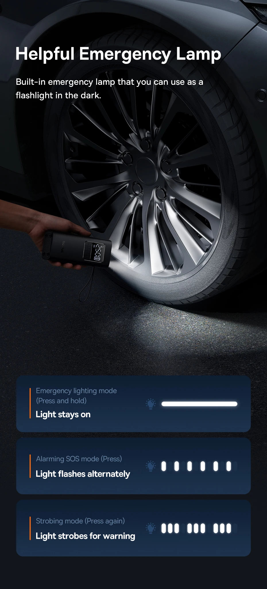 Wireless Digital Tire Inflator – Portable Smart Air Compressor for Car, Bike & Motorcycle