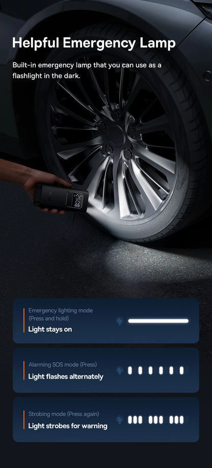 Wireless Digital Tire Inflator – Portable Smart Air Compressor for Car, Bike & Motorcycle
