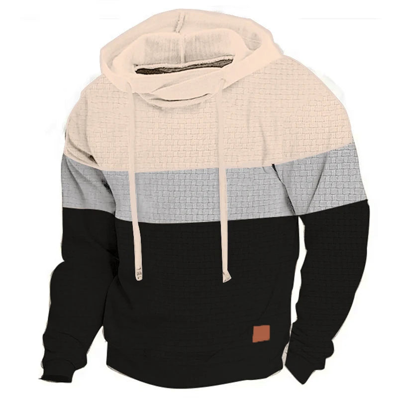Urban Edge Color Block Hoodie