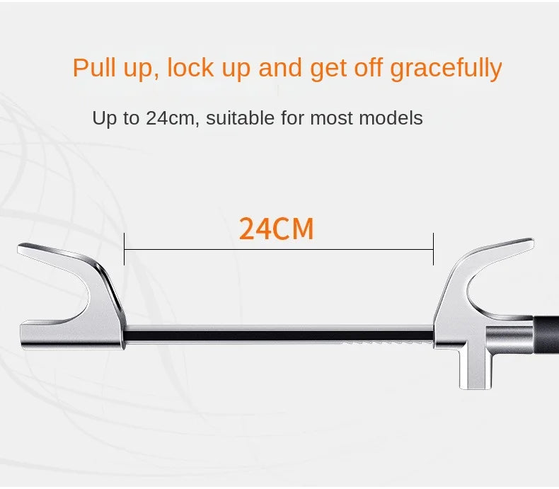 Adjustable Double Hook Steering Wheel Lock – Universal Anti-Theft Car Device