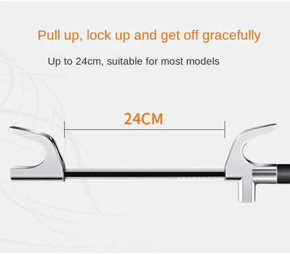 Adjustable Double Hook Steering Wheel Lock – Universal Anti-Theft Car Device