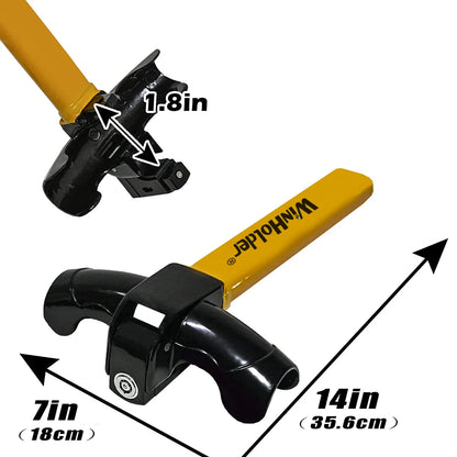 Anti-Theft Rotary Steering Wheel Lock Heavy Duty - Universal Fit Cars SUVs