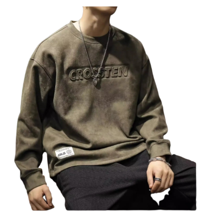 American 3D Steel Print Suede Hoodie