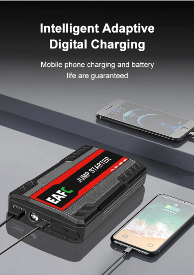 Multi-Function 12V Portable Car Jump Starter with Power Bank & Emergency Boost (600A–2000A)