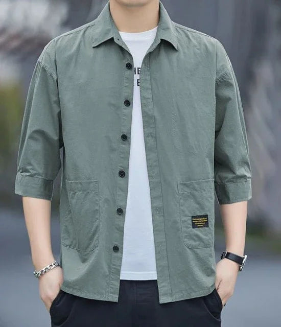ModWear Collared Shirt – Blue Cargo Look
