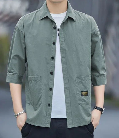 ModWear Collared Shirt – Blue Cargo Look