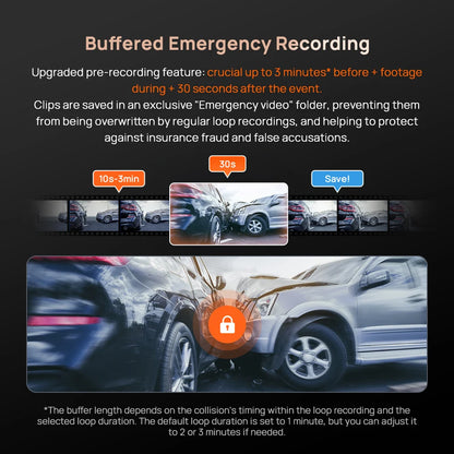 全新70mai 4K行车记录仪A810S HDR超级电容 4G LTE Wi-Fi 6 语音控制 GPS ADAS 70迈A810S是70迈A810的升级版