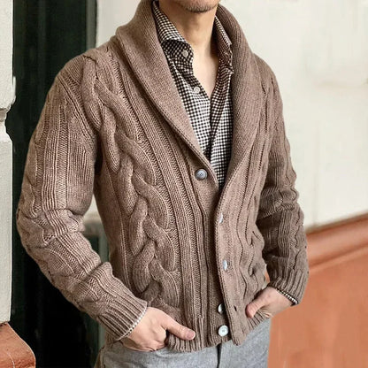 CoastalTwist Men’s Knit Cardigan