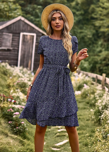 FloraFemme High Waist Pleated Dress