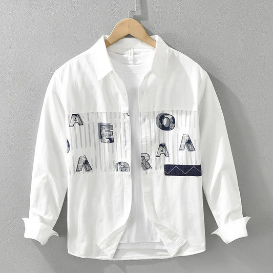 Spring Cotton Long Sleeve Shirt