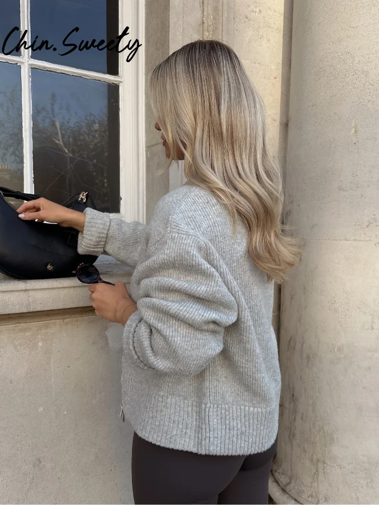 Vintage Zip Knit Cardigan