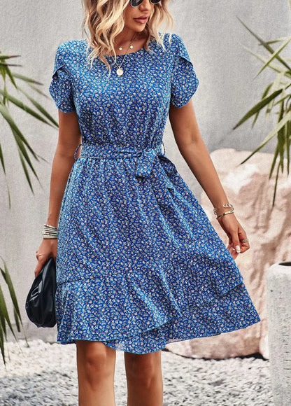 FloraFemme High Waist Pleated Dress