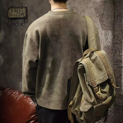 American 3D Steel Print Suede Hoodie