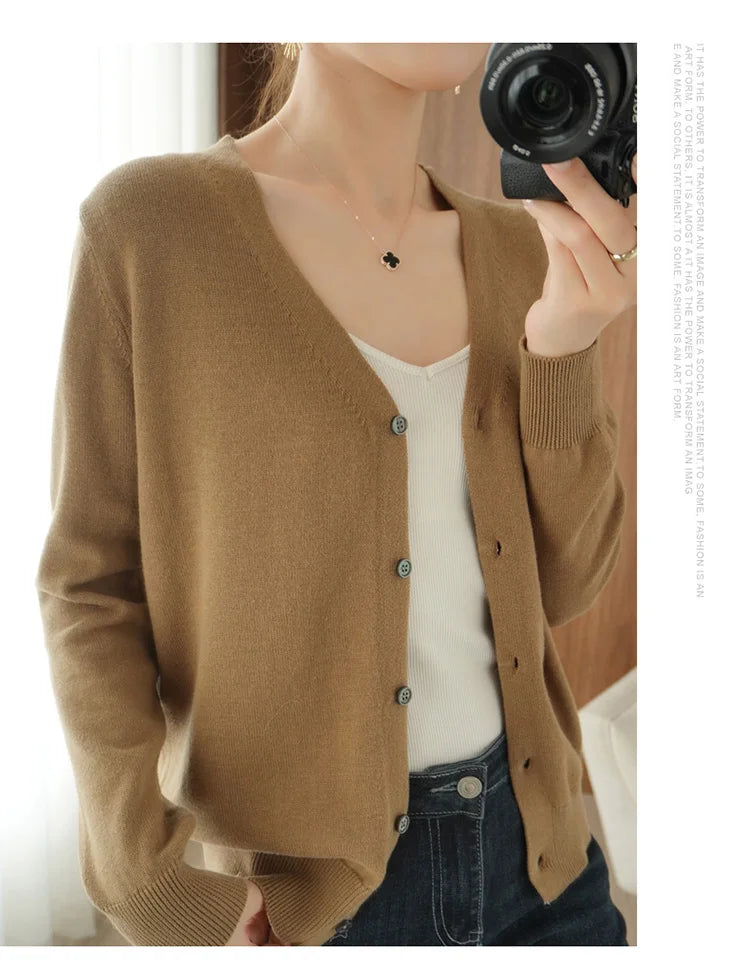 Cropped Cotton Knit Jacket