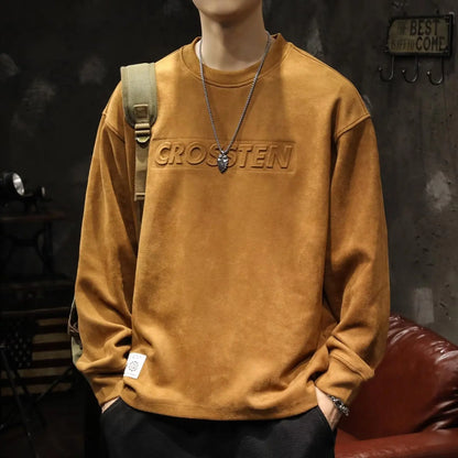 American 3D Steel Print Suede Hoodie