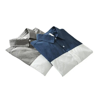 Contrasting Color Shirt – Long Sleeve Casual Fit