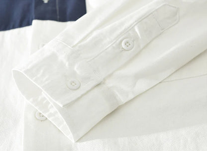 StyleBlock Shirt – Men’s Patchwork Edition